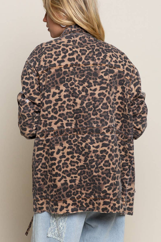 Vintage Leopard Twill Jacket