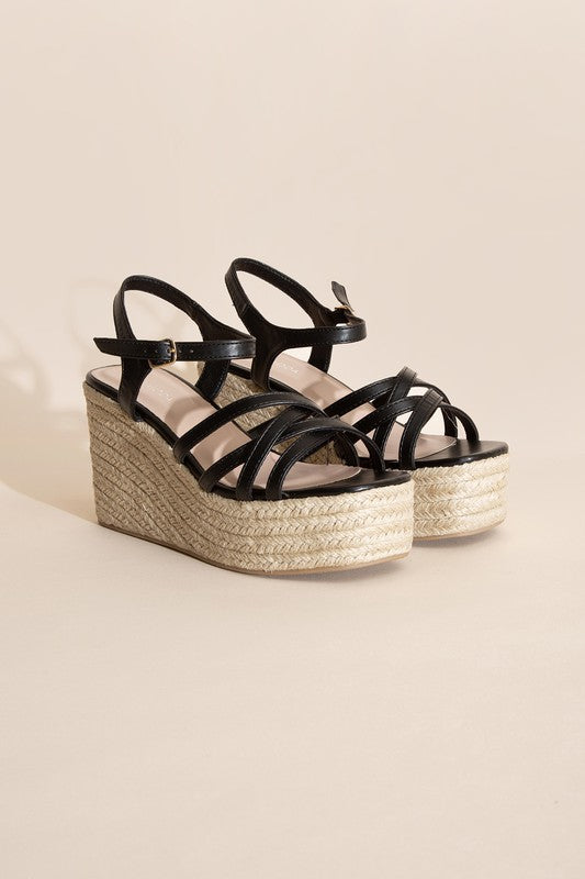 Molly Strappy Espadrille Wedge Sandal