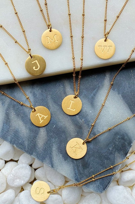 Ellison and Young Singular Charm Initial Necklace