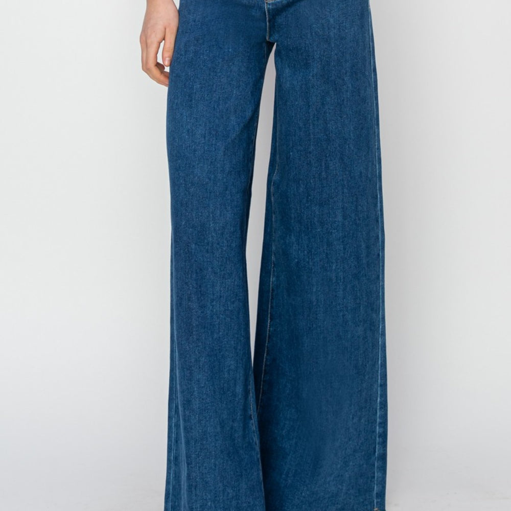 
                      
                        RISEN High Rise Palazzo Jeans
                      
                    