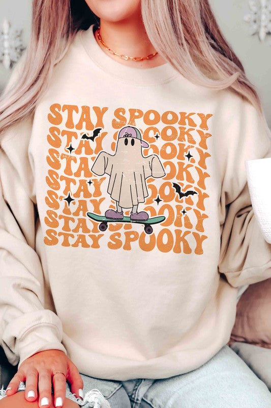 
                      
                        STAY SPOOKY GHOST Graphic Sweatshirt
                      
                    