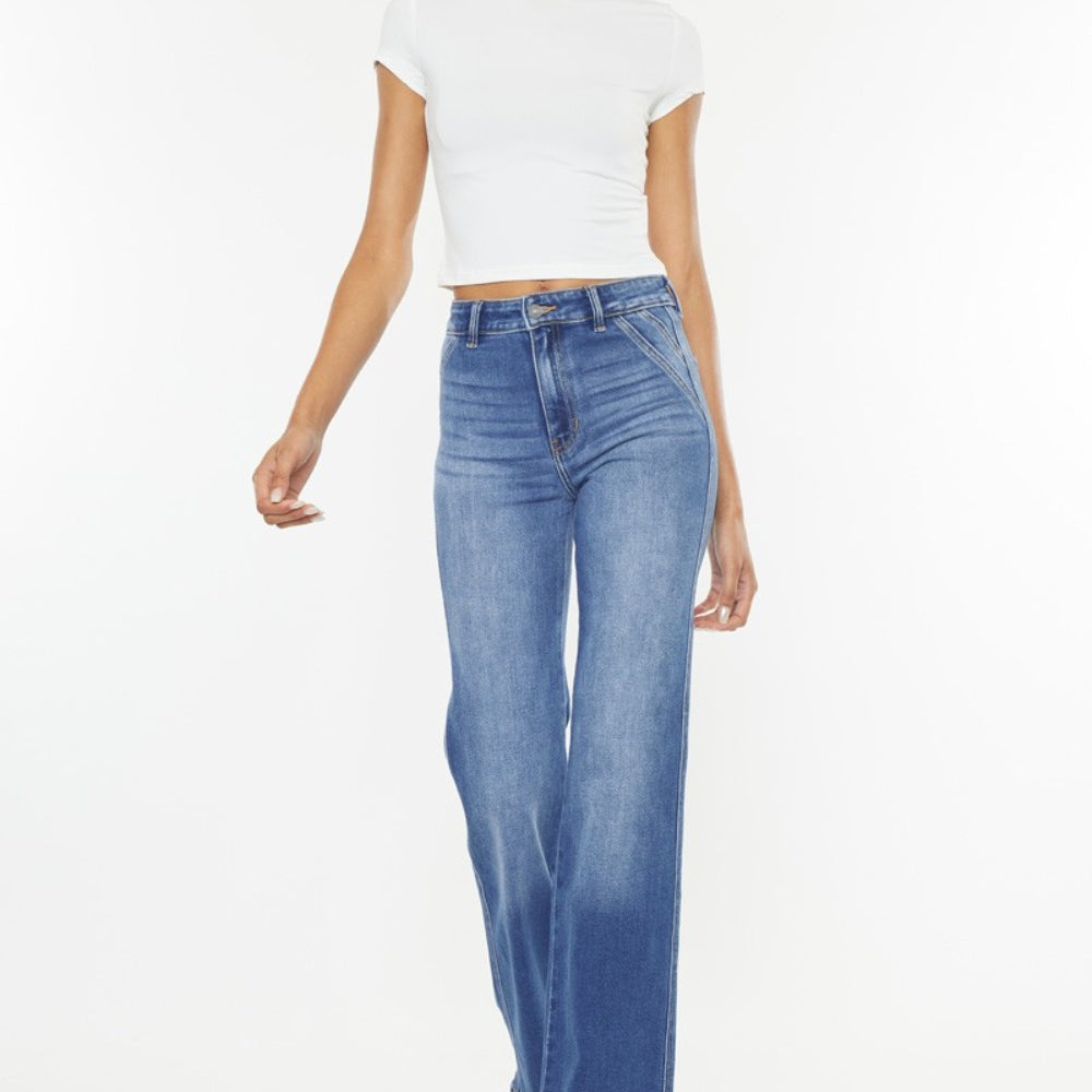 
                      
                        Kancan Ultra High Waist Gradient Flare Jeans
                      
                    