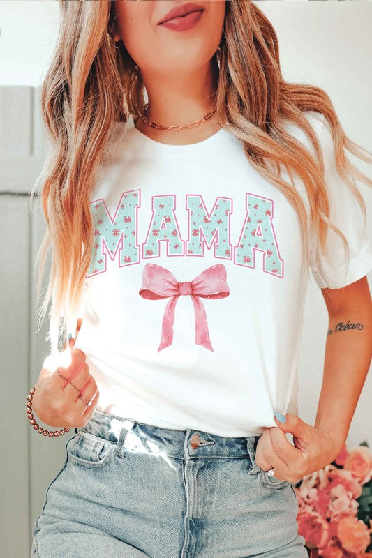 COQUETTE FLORAL MAMA Graphic Tee