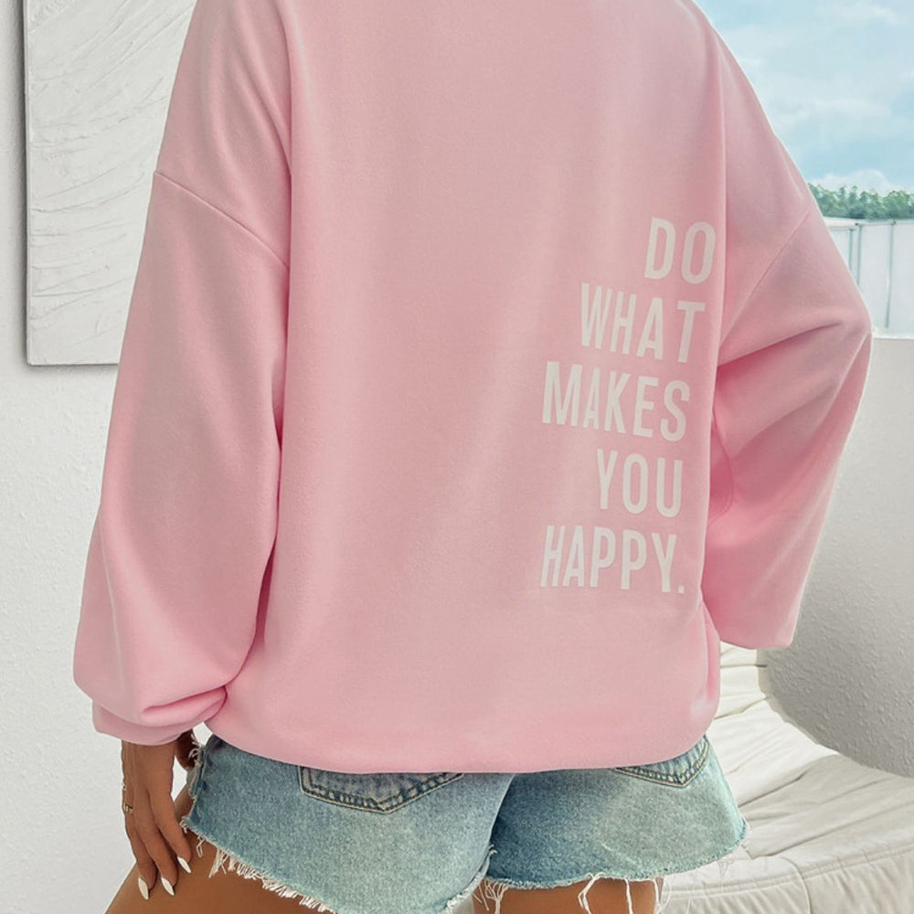 
                      
                        Devine Letter Graphic Round Neck Long Sleeve Sweatshirt
                      
                    