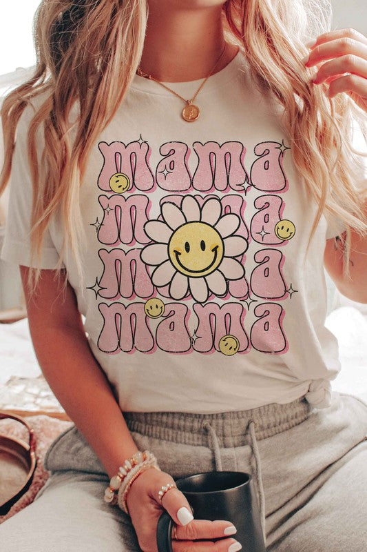 
                      
                        DAISY HAPPY FACE MAMA Graphic Tee
                      
                    