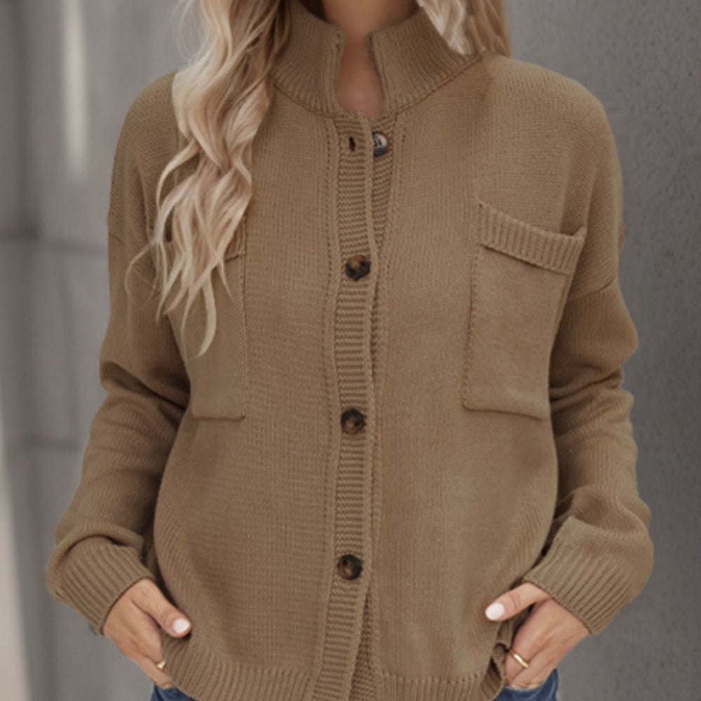 
                      
                        Button Up Long Sleeve Cardigan
                      
                    