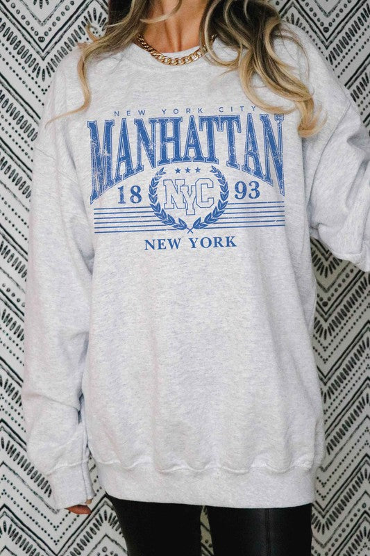 MANHATTAN NYC 1893 Graphic Sweatshirt