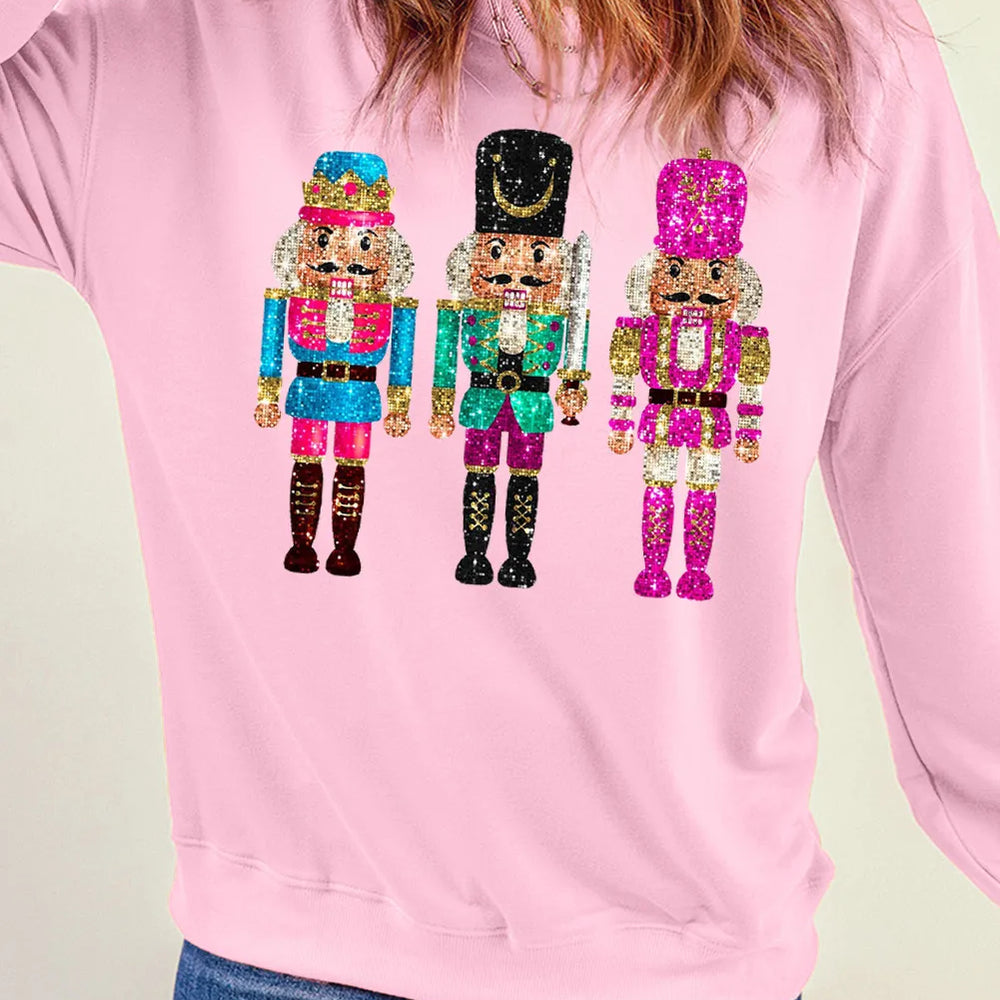 
                      
                        Nutcracker Graphic Round Neck Long Sleeve Sweatshirt
                      
                    