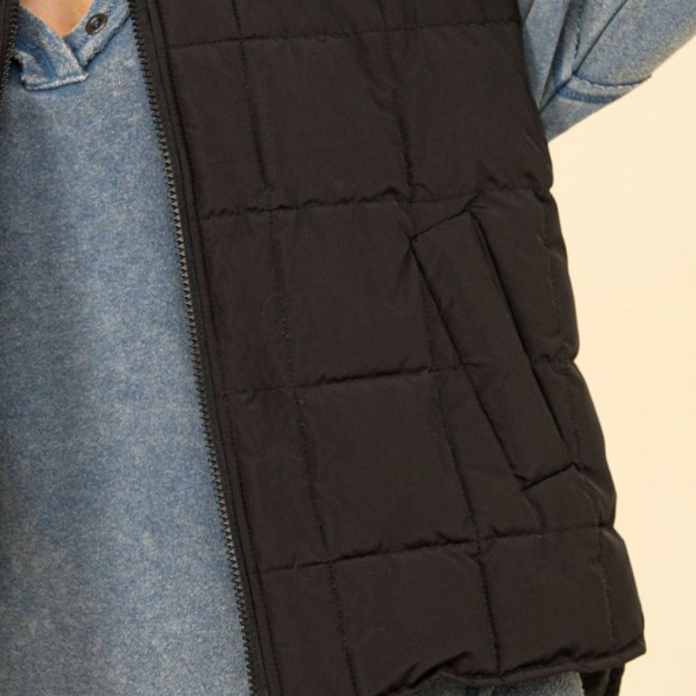 
                      
                        Zip Up Puffer Padded Warm Vest
                      
                    