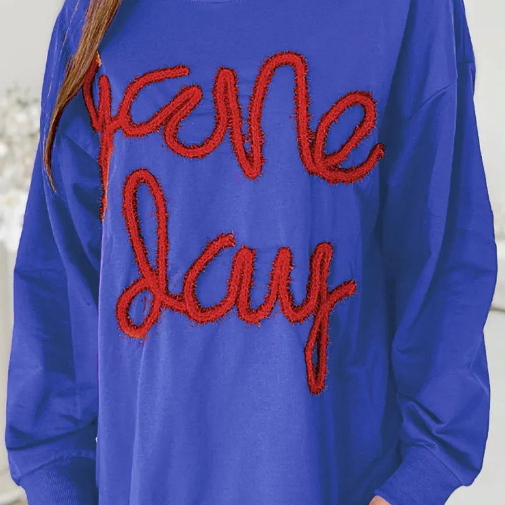 
                      
                        Round Neck Long Sleeve Gameday Sweatshirt
                      
                    