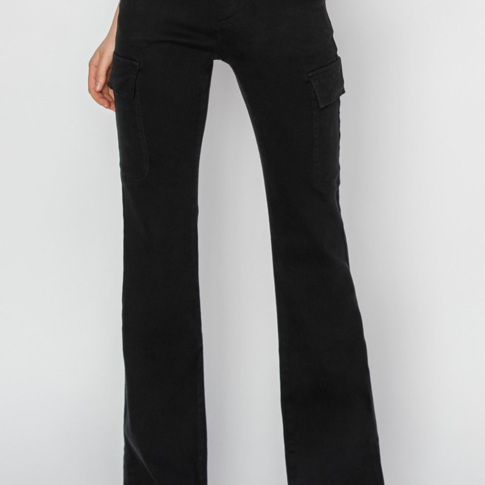 
                      
                        Risen High Rise Side Slit Cargo Bootcut Jeans
                      
                    