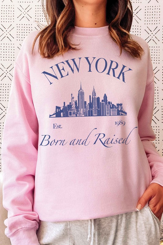 
                      
                        NEW YORK BORN AND RAISED Graphic Sweatshirt
                      
                    