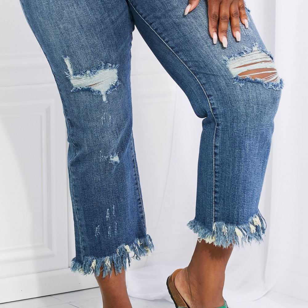 
                      
                        RISEN Undone Chic Straight Leg Jeans
                      
                    