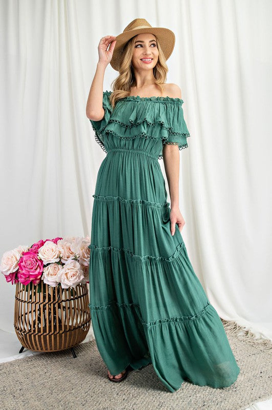 
                      
                        Sicilie Off The Shoulder Maxi Dress
                      
                    