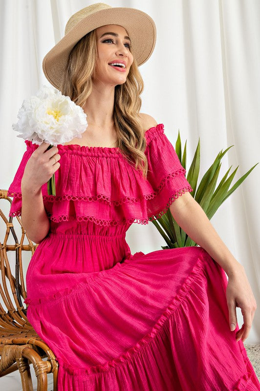 
                      
                        Sicilie Off The Shoulder Maxi Dress
                      
                    