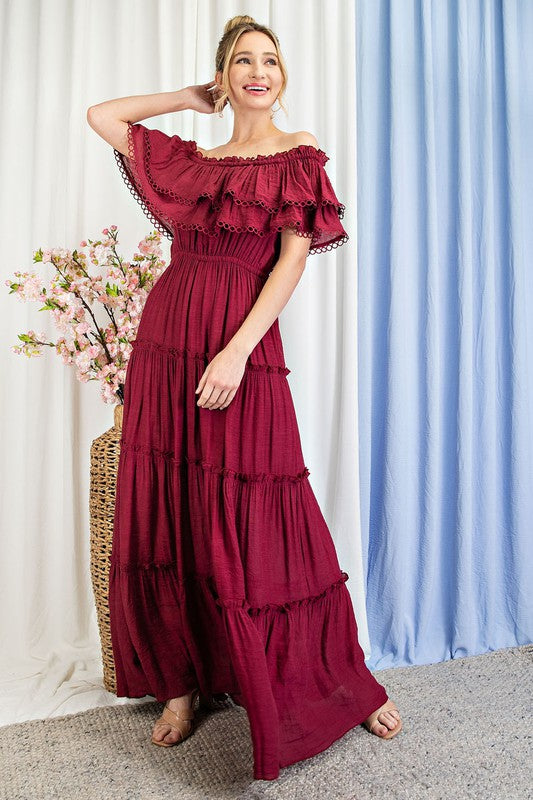 
                      
                        Sicilie Off The Shoulder Maxi Dress
                      
                    