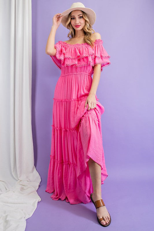 
                      
                        Sicilie Off The Shoulder Maxi Dress
                      
                    