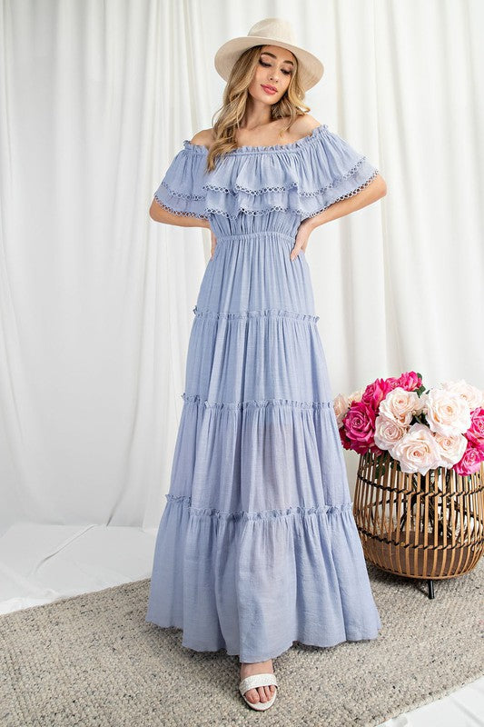 
                      
                        Sicilie Off The Shoulder Maxi Dress
                      
                    