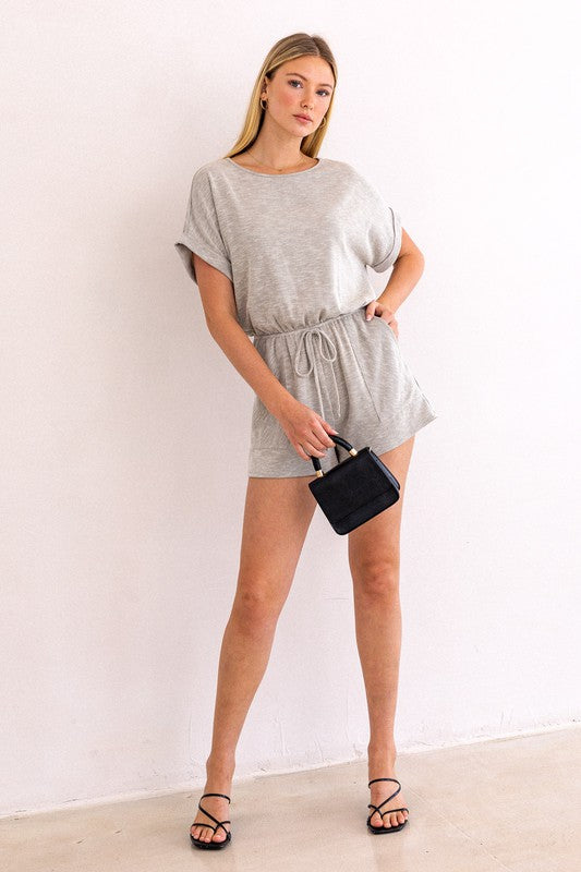 Tinlie Casual Waist Tie Romper