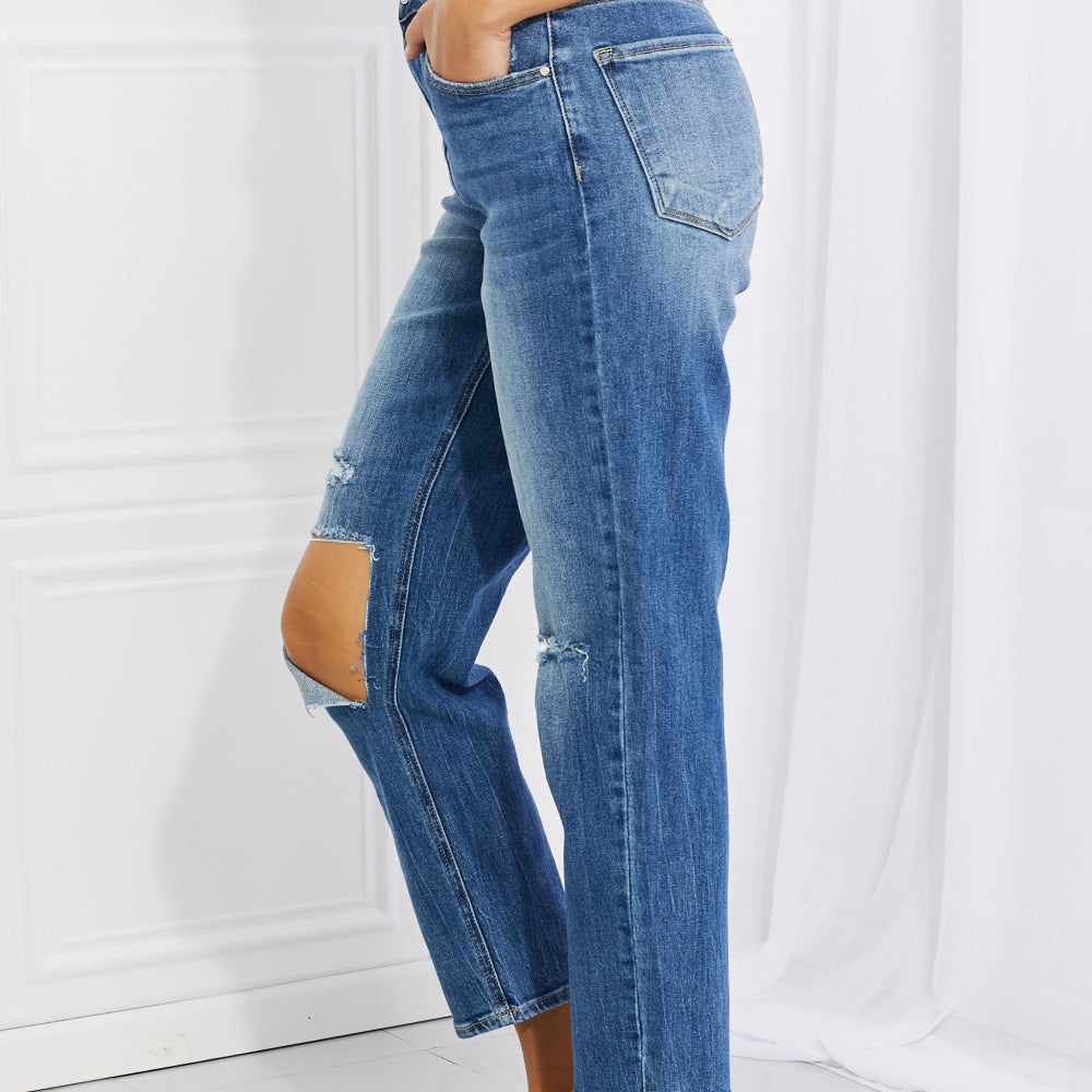 
                      
                        RISEN Full Size Emily High Rise Relaxed Jeans
                      
                    