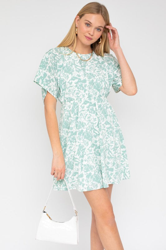 
                      
                        Cam Kimono Sleeve Floral Dress
                      
                    