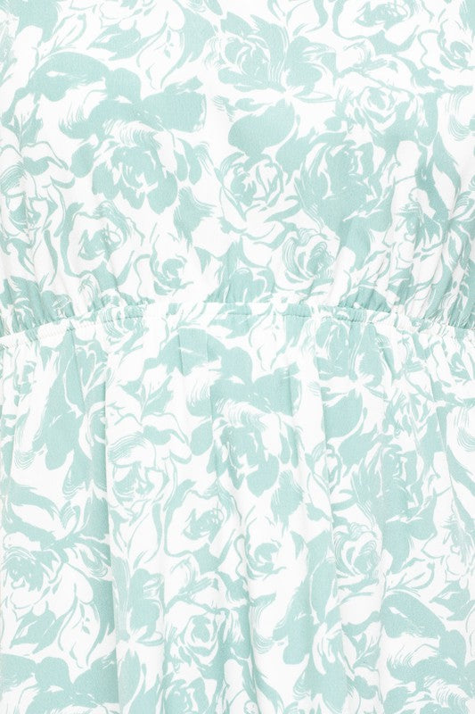 Cam Kimono Sleeve Floral Dress