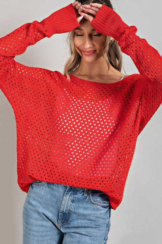 Irene Eyelet Knit Top