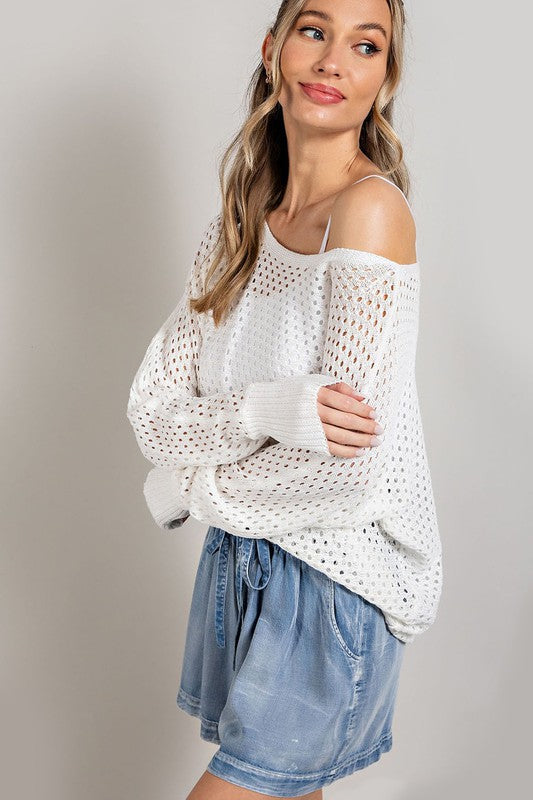 Irene Eyelet Knit Top