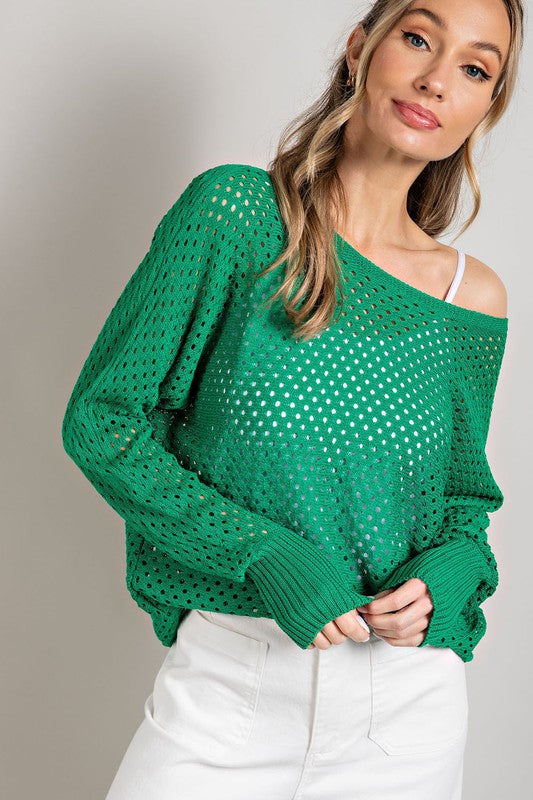 Irene Eyelet Knit Top