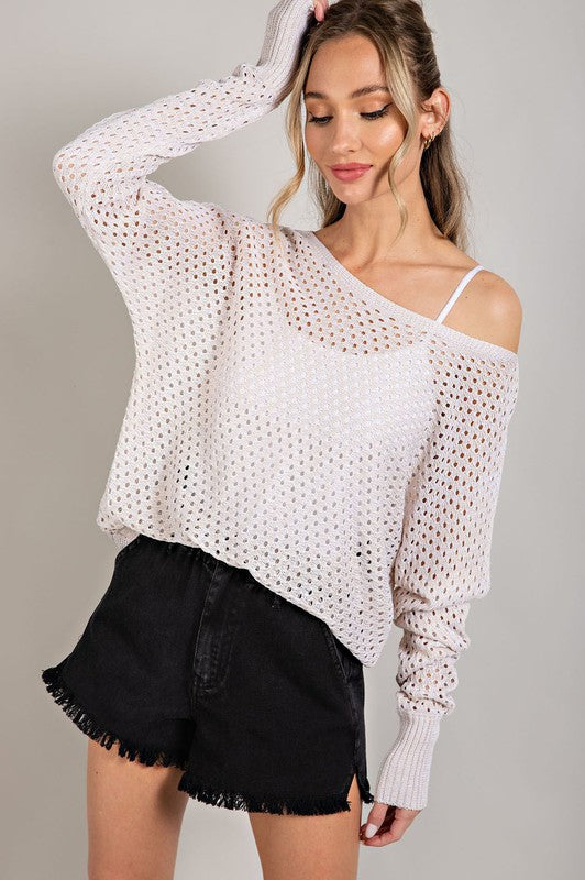 Irene Eyelet Knit Top