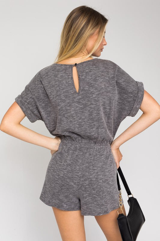 Tinlie Casual Waist Tie Romper