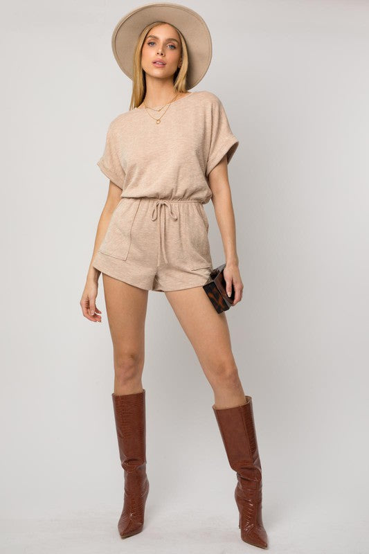 Tinlie Casual Waist Tie Romper