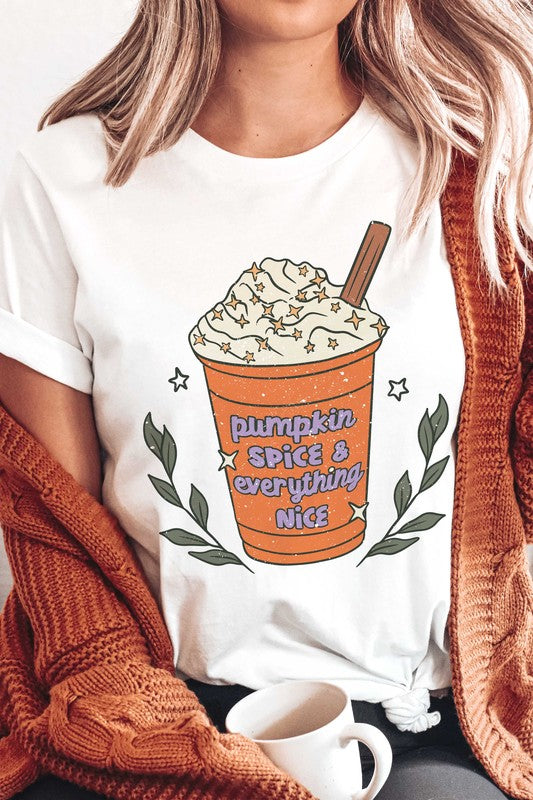 
                      
                        PUMPKIN SPICE & EVERYTHING NICE GRAPHIC TEE
                      
                    