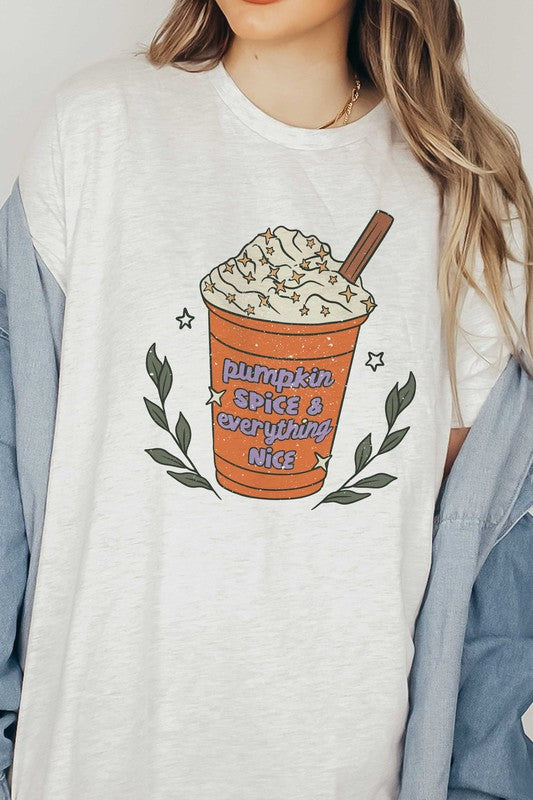 PUMPKIN SPICE & EVERYTHING NICE GRAPHIC TEE