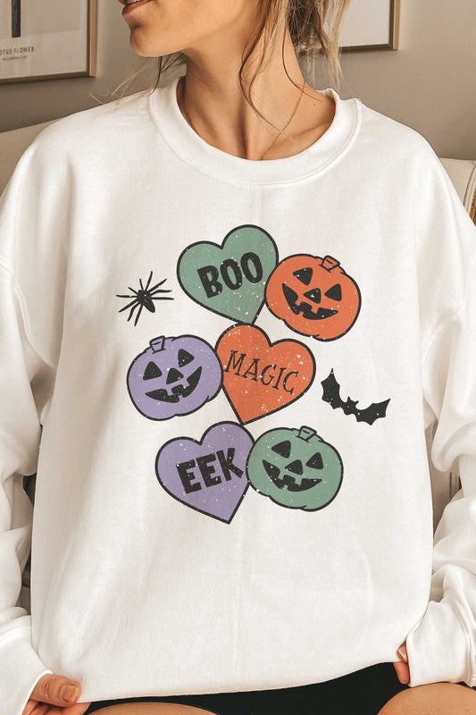 
                      
                        HALLOWEEN PUMPKINS GRAPHIC SWEATSHIRT
                      
                    