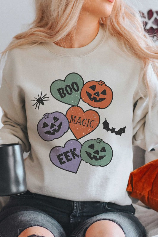 
                      
                        HALLOWEEN PUMPKINS GRAPHIC SWEATSHIRT
                      
                    