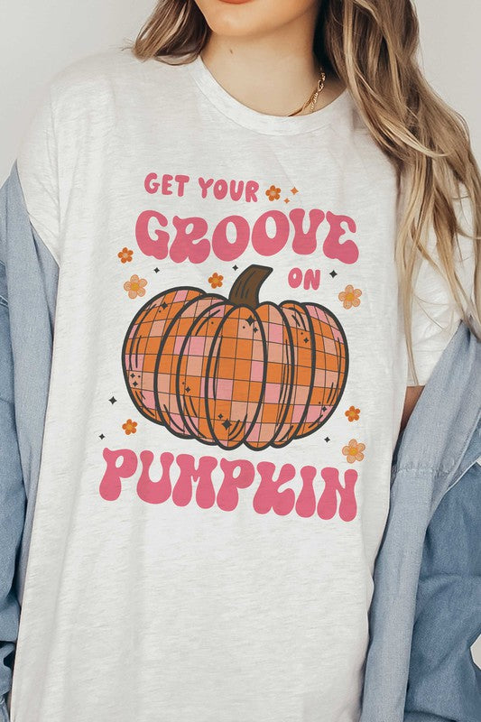 
                      
                        GET YOUR GROOVE ON DISCO PUMPKIN GRAPHIC TEE
                      
                    