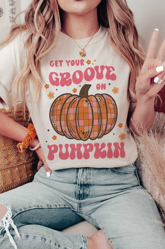 
                      
                        GET YOUR GROOVE ON DISCO PUMPKIN GRAPHIC TEE
                      
                    