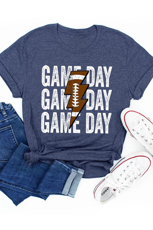 Gameday lightening football tshirt