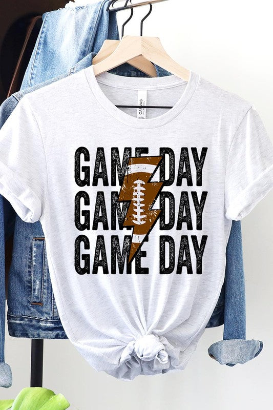 Gameday lightening football tshirt