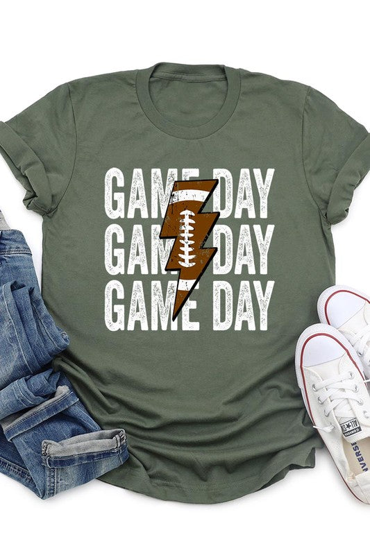 
                      
                        Gameday lightening football tshirt
                      
                    