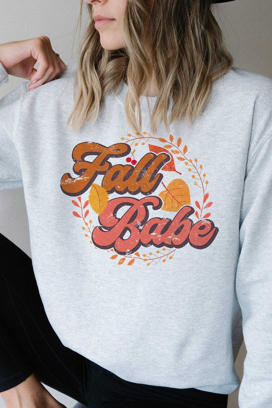 
                      
                        FALL BABE GRAPHIC SWEATSHIRT
                      
                    