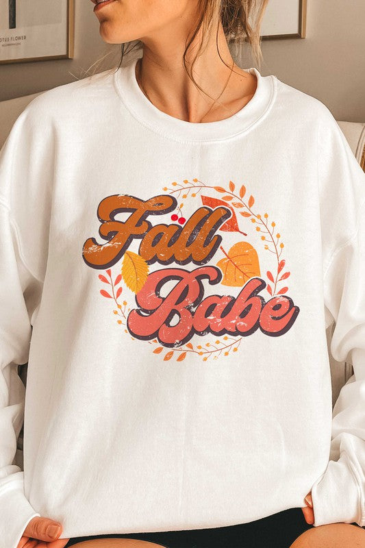 
                      
                        FALL BABE GRAPHIC SWEATSHIRT
                      
                    