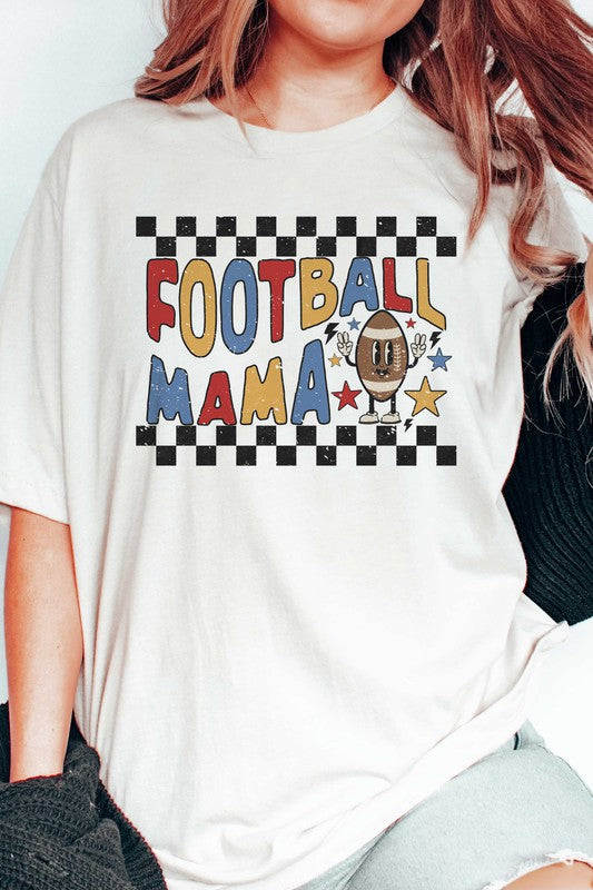 
                      
                        CHECKERED FOOTBALL MAMA GRAPHIC TEE
                      
                    