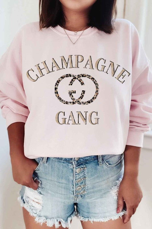 
                      
                        CHAMPAGNE GANG PLUS SIZE SWEATSHIRT
                      
                    