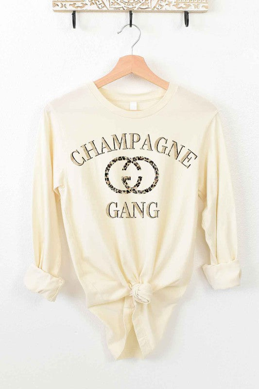 CHAMPAGNE GANG LONG SLEEVE TEE