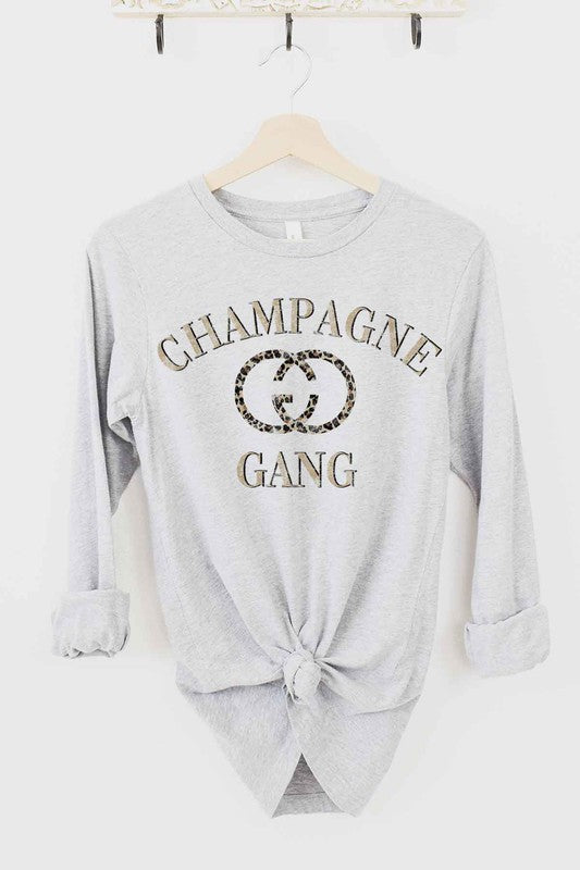 
                      
                        CHAMPAGNE GANG LONG SLEEVE TEE
                      
                    