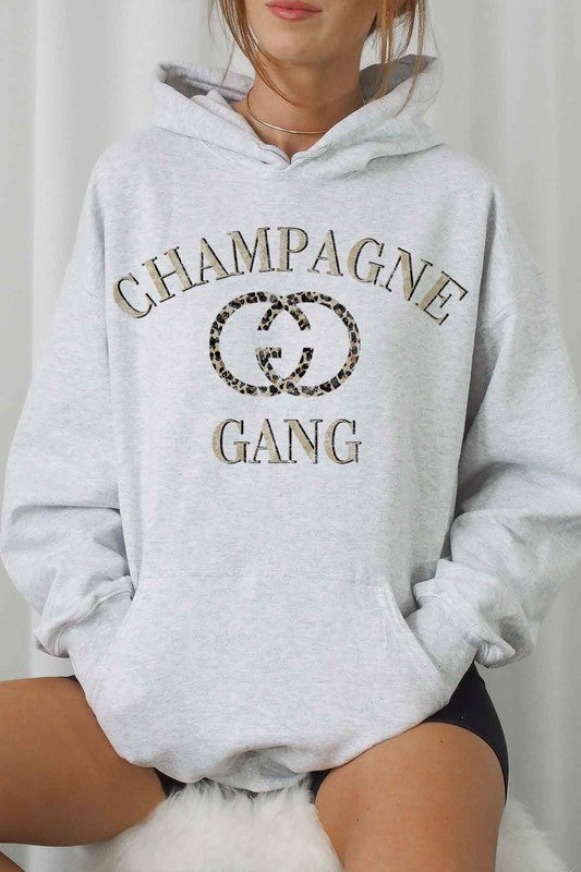 
                      
                        CHAMPAGNE GANG GRAPHIC HOODIE
                      
                    