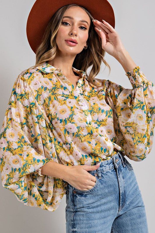 Francine Floral Top