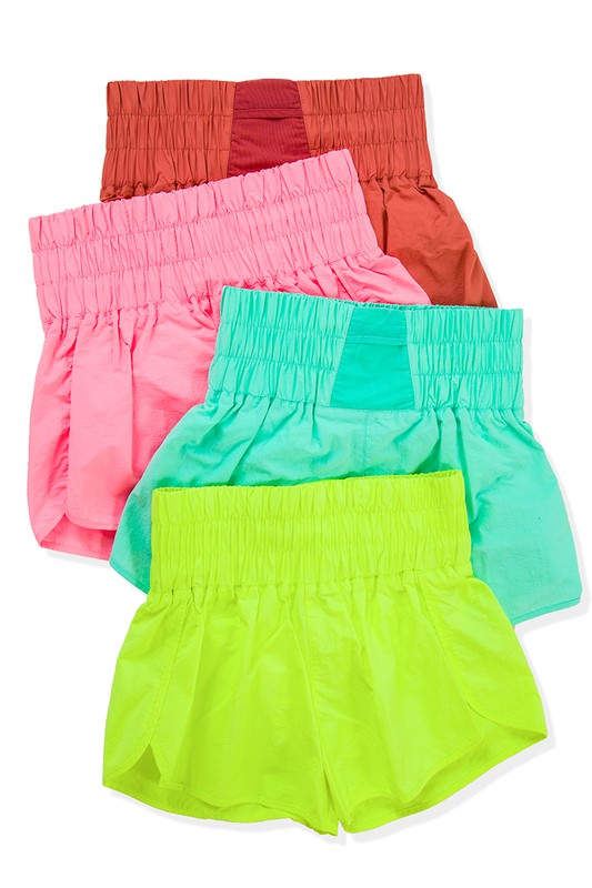 
                      
                        Khloe Smocked Waistband Running Shorts
                      
                    